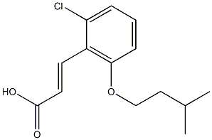  3-[2-chloro-6-(3-methylbutoxy)phenyl]prop-2-enoic acid