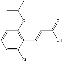 3-[2-chloro-6-(propan-2-yloxy)phenyl]prop-2-enoic acid Structure