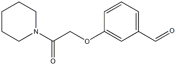 3-[2-oxo-2-(piperidin-1-yl)ethoxy]benzaldehyde Structure