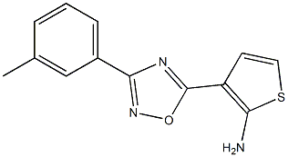 3-[3-(3-methylphenyl)-1,2,4-oxadiazol-5-yl]thiophen-2-amine Structure