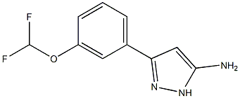 3-[3-(difluoromethoxy)phenyl]-1H-pyrazol-5-amine Structure