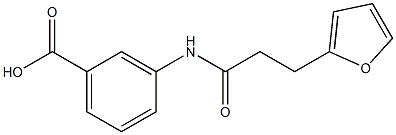  3-[3-(furan-2-yl)propanamido]benzoic acid