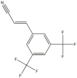 3-[3,5-bis(trifluoromethyl)phenyl]prop-2-enenitrile Structure