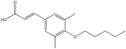 3-[3,5-dimethyl-4-(pentyloxy)phenyl]prop-2-enoic acid