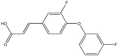 3-[3-fluoro-4-(3-fluorophenoxy)phenyl]prop-2-enoic acid Structure