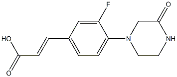 3-[3-fluoro-4-(3-oxopiperazin-1-yl)phenyl]prop-2-enoic acid|