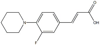 3-[3-fluoro-4-(piperidin-1-yl)phenyl]prop-2-enoic acid