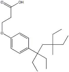  3-[4-(1,1,3-Triethyl-3-methyl-pentyl)-phenoxy]-propionic acid