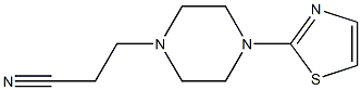 3-[4-(1,3-thiazol-2-yl)piperazin-1-yl]propanenitrile 化学構造式