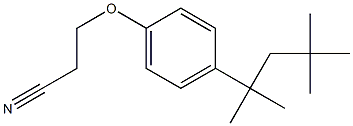 3-[4-(2,4,4-trimethylpentan-2-yl)phenoxy]propanenitrile 结构式