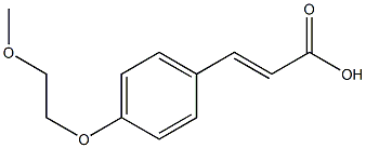 3-[4-(2-methoxyethoxy)phenyl]prop-2-enoic acid Structure