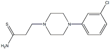 3-[4-(3-chlorophenyl)piperazin-1-yl]propanethioamide