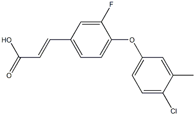 3-[4-(4-chloro-3-methylphenoxy)-3-fluorophenyl]prop-2-enoic acid