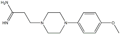 3-[4-(4-methoxyphenyl)piperazin-1-yl]propanimidamide Structure