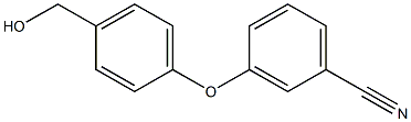 3-[4-(hydroxymethyl)phenoxy]benzonitrile Struktur
