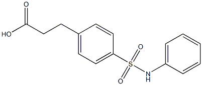 3-[4-(phenylsulfamoyl)phenyl]propanoic acid Struktur