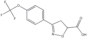 3-[4-(trifluoromethoxy)phenyl]-4,5-dihydro-1,2-oxazole-5-carboxylic acid Structure