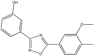 3-[5-(3-methoxy-4-methylphenyl)-1,2,4-oxadiazol-3-yl]phenol Structure