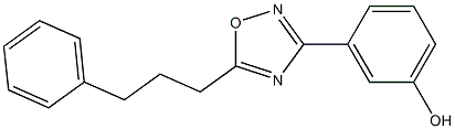 3-[5-(3-phenylpropyl)-1,2,4-oxadiazol-3-yl]phenol Structure