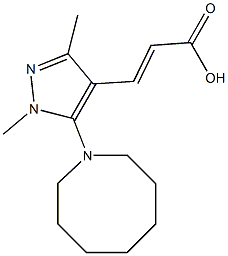 3-[5-(azocan-1-yl)-1,3-dimethyl-1H-pyrazol-4-yl]prop-2-enoic acid