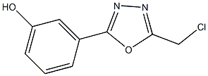 3-[5-(chloromethyl)-1,3,4-oxadiazol-2-yl]phenol Structure