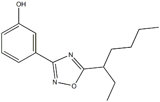 3-[5-(heptan-3-yl)-1,2,4-oxadiazol-3-yl]phenol Structure