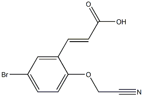  3-[5-bromo-2-(cyanomethoxy)phenyl]prop-2-enoic acid