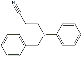 3-[benzyl(phenyl)amino]propanenitrile Structure