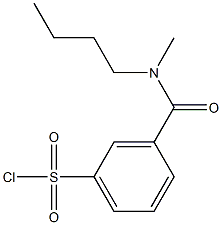 3-[butyl(methyl)carbamoyl]benzene-1-sulfonyl chloride 结构式