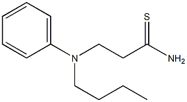 3-[butyl(phenyl)amino]propanethioamide,,结构式