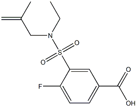 3-[ethyl(2-methylprop-2-en-1-yl)sulfamoyl]-4-fluorobenzoic acid Structure