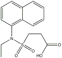 3-[ethyl(naphthalen-1-yl)sulfamoyl]propanoic acid,,结构式