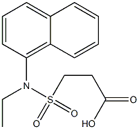 3-[ethyl(naphthalen-1-yl)sulfamoyl]propanoic acid Structure