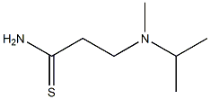 3-[isopropyl(methyl)amino]propanethioamide,,结构式