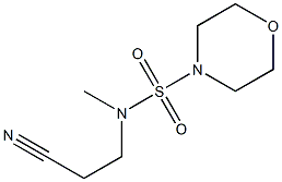 3-[methyl(morpholine-4-sulfonyl)amino]propanenitrile 结构式