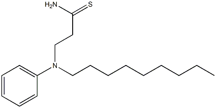 3-[nonyl(phenyl)amino]propanethioamide Structure