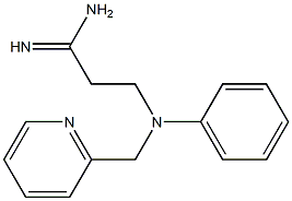 3-[phenyl(pyridin-2-ylmethyl)amino]propanimidamide Structure