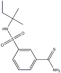 3-{[(1,1-dimethylpropyl)amino]sulfonyl}benzenecarbothioamide|