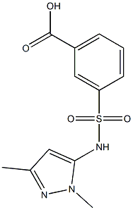 3-{[(1,3-dimethyl-1H-pyrazol-5-yl)amino]sulfonyl}benzoic acid