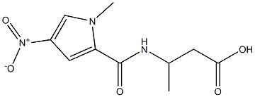 3-{[(1-methyl-4-nitro-1H-pyrrol-2-yl)carbonyl]amino}butanoic acid,,结构式