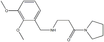 3-{[(2,3-dimethoxyphenyl)methyl]amino}-1-(pyrrolidin-1-yl)propan-1-one Structure