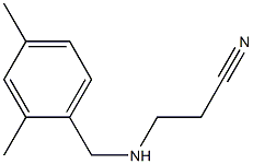 3-{[(2,4-dimethylphenyl)methyl]amino}propanenitrile Structure