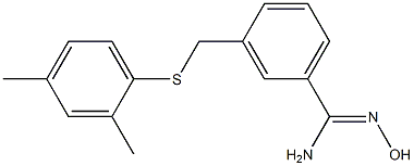 3-{[(2,4-dimethylphenyl)sulfanyl]methyl}-N'-hydroxybenzene-1-carboximidamide|