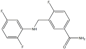 3-{[(2,5-difluorophenyl)amino]methyl}-4-fluorobenzamide