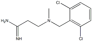 3-{[(2,6-dichlorophenyl)methyl](methyl)amino}propanimidamide 化学構造式