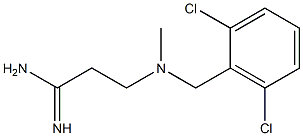 3-{[(2,6-dichlorophenyl)methyl](methyl)amino}propanimidamide,,结构式