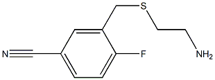 3-{[(2-aminoethyl)thio]methyl}-4-fluorobenzonitrile Structure