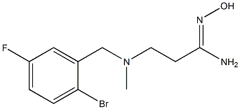 3-{[(2-bromo-5-fluorophenyl)methyl](methyl)amino}-N'-hydroxypropanimidamide