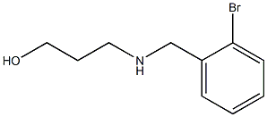 3-{[(2-bromophenyl)methyl]amino}propan-1-ol,,结构式