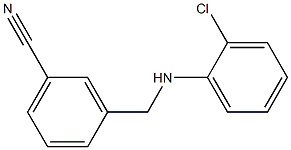 3-{[(2-chlorophenyl)amino]methyl}benzonitrile Structure